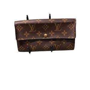 Louis Vuitton Monogram Sarah Wallet Envelope Snap Long Wallet GUC